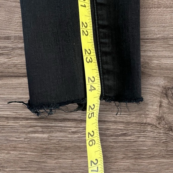 AGOLDE Sophie High Rise Skinny Ruthless Black Distressed Jeans Sz: 25 - Picture 11 of 12